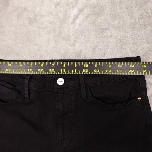 Frame‎ jeans capri women's 30 black denim - Picture 6 of 10